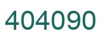 Number 404090 green image