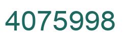 Número 4075998 imagen verde
