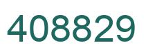 Number 408829 green image