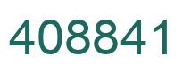 Number 408841 green image