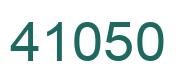 Número 41050 imagen verde