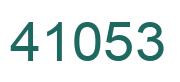 Number 41053 green image