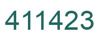 Número 411423 imagen verde