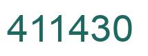 Number 411430 green image