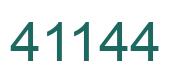 Número 41144 imagen verde