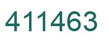 Number 411463 green image