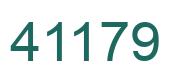 Número 41179 imagen verde
