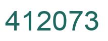 Number 412073 green image