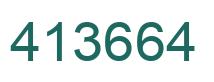 Number 413664 green image
