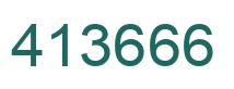 Number 413666 green image