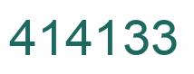 Number 414133 green image