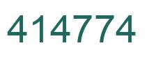 Number 414774 green image