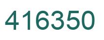 Number 416350 green image