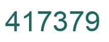 Número 417379 imagen verde
