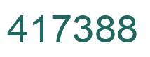 Número 417388 imagen verde