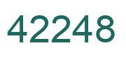 Number 42248 green image