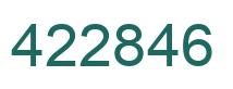 Número 422846 imagen verde