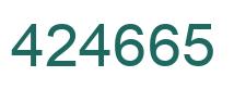 Número 424665 imagen verde