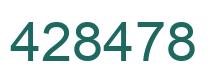 Number 428478 green image