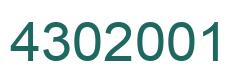 Número 4302001 imagen verde