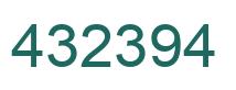 Número 432394 imagen verde