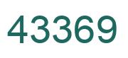 Número 43369 imagen verde