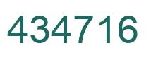 Número 434716 imagen verde