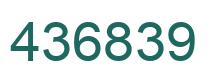 Número 436839 imagen verde