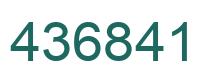 Número 436841 imagen verde