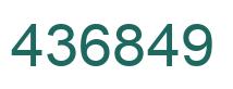Número 436849 imagen verde