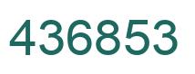 Número 436853 imagen verde