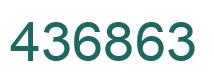Número 436863 imagen verde