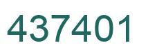 Number 437401 green image