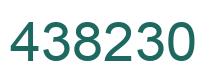 Number 438230 green image