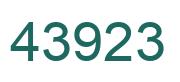 Número 43923 imagen verde