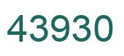 Number 43930 green image