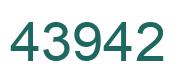 Number 43942 green image
