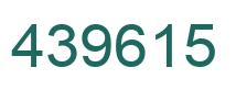 Number 439615 green image