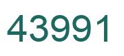 Número 43991 imagen verde