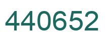 Number 440652 green image