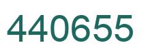 Number 440655 green image