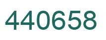 Number 440658 green image
