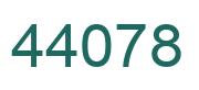 Number 44078 green image