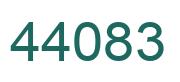 Number 44083 green image