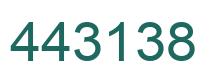 Number 443138 green image