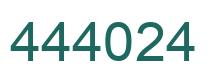 Número 444024 imagen verde