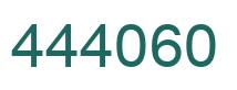 Number 444060 green image