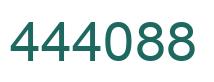 Number 444088 green image