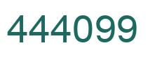 Number 444099 green image