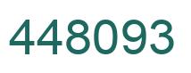 Number 448093 green image